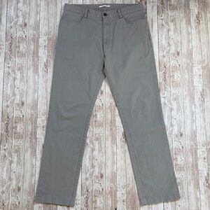 Calvin Klein Slim Fit Modern Stretch Pants sz 34 x 34 Light Gray Cotton Smart